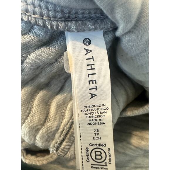 Athleta Ribbed Ottoman Sweatpants Gray Sweats Athleisure Plush Cozy Comfort XS - Picture 6 of 7